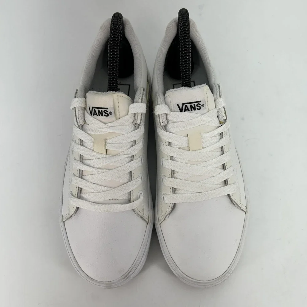Vans Shoes Womens Size 7 Seldan Synthetic Leather Low Top Skate Sneakers - Picture 2 of 15